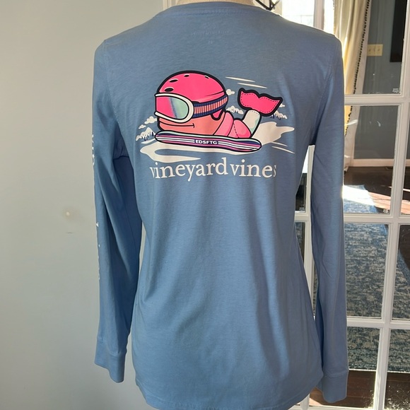 VINEYARD VINES long sleeve tee, periwinkle size XS - Picture 3 of 8